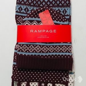 NWT Rampage Blue Knit Beanie & Scarf